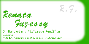 renata fuzessy business card